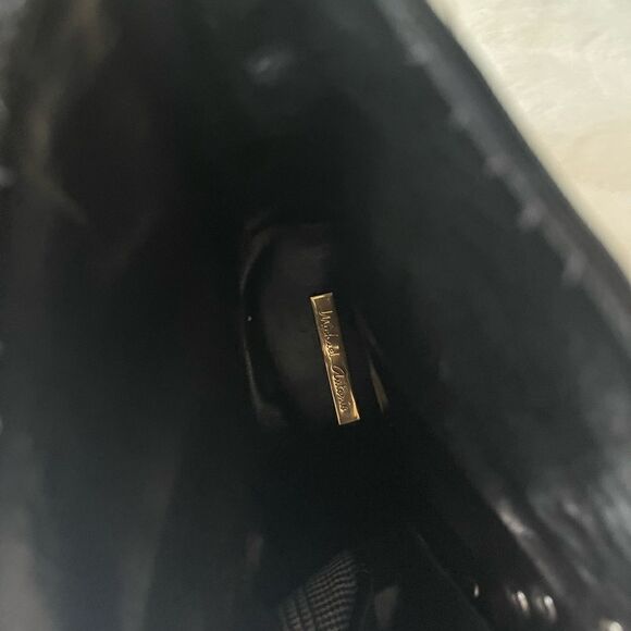 Michael Antonio Black,White &Red plaid fabric lace up boots, black trim SZ7.5 - Picture 3 of 12